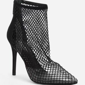Charles David Black Mesh Rhinestone Pursue Bootie